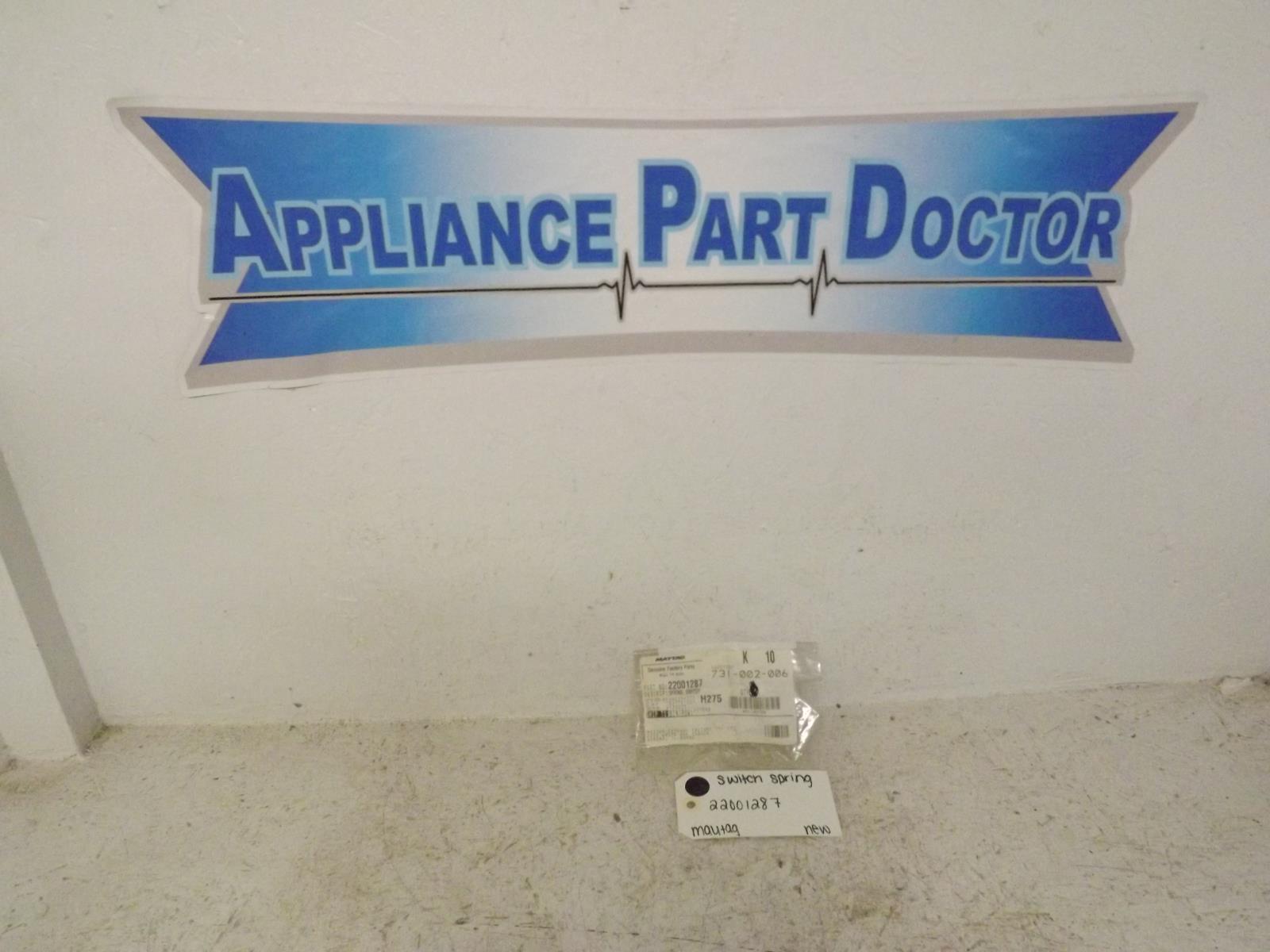 Maytag Washer 22001287 Switch Spring New Maytag Washer 22001287 Switch Spring New